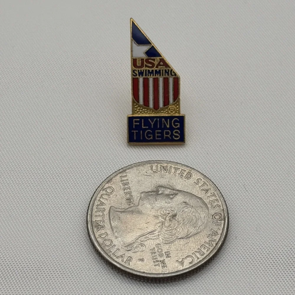 Olympic‎ Summer Games Team USA Swimming Flying Tigers Lapel Hat Pin